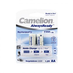 AA Аккумулятор CAMELION AlwaysReady Rechargeable Ni-MH NH-AA2300ARBP2