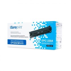 Картридж Europrint EPC-320A, Чёрный, Для принтеров HP Color LaserJet Pro CP1525/CM1415, 2000 страниц.