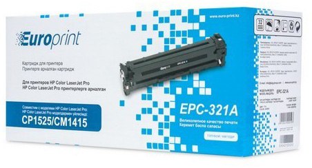 Картридж Europrint EPC-321A, Синий, Для принтеров HP Color LaserJet Pro CP1525/CM1415, 1300 страниц.