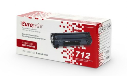 Картридж Europrint Europrint, EPC-712, Для принтеров Canon i-SENSYS LBP-3010/3100, 2000 страниц.