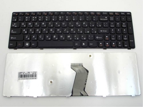 Клавиатура для ноутбука Lenovo IdeaPad Y570, RU, черная