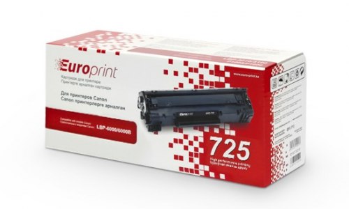 Картридж Europrint EPC-725, Для принтеров Canon i-SENSYS LBP-6000/6000B, 1600 страниц.