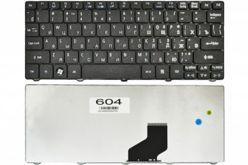 Клавиатура для ноутбука Acer Aspire One 532H/ 521/ D255/ Gateway LT21, RU, черная