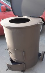Печь-бочка сжигания мусора ZOLA 200 3 мм -Пионэр-