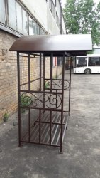 Дровник КУБ с большой крышей -Пионэр-