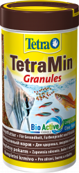 Корм Tetra Min 250ml- Основной корм в виде хлопьев д/долгой и здоровой жизни д/всех видов тропических рыб
