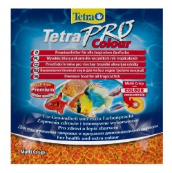 Корм Tetra Pro Colour 12g- Высококачественный корм в виде чипсов для любых видов тропических рыб для усиления и насыщенности красок