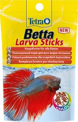Корм Tetra Betta LarvaSticks 5g- Основной корм, разработанный специально д/бойцовых рыб и др.видов лабиринтовых в виде палочек