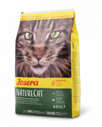 Сухой корм Josera NatureCat (Adult Sensitive 33/20) беззерновой корм для кошек с чувствительным пищеварением и котят от 6 месяцев, на основе мяса домашней птицы 29% и лосося 10%, с отборными травами и плодами 10 кг