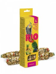 Палочки RIO для средних попугаев с тропическими фруктами, 2*75г