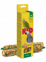 Палочки RIO для средних попугаев с медом и орехами, 2*75г