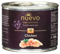 Консерва Nuevo для кошек с курицей, 200г
