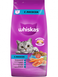 Сухой корм НА РАЗВЕС Whiskas для кошек с лососем,1кг