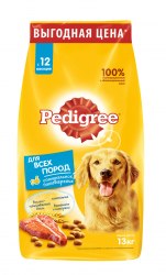 Сухой корм НА РАЗВЕС Pedigree® для взрослых собак всех пород говядина, 1 кг