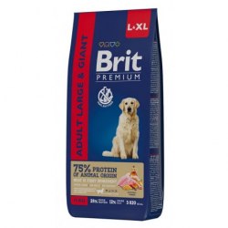 Сухой корм НА РАЗВЕС Brit Premium Dog Adult Large and Giant,для взрослых собак крупных и гигантских пород с курицей 1 кг