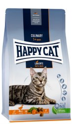 Сухой корм Happy Cat Culinary Land-Ente 33/15 для взрослых кошек с нежной фермерской уткой и сочной морковью 4 кг
