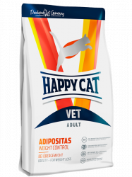 Сухой корм Happy Cat Vet Adipositas Adult Для кошек с избыточным весом, ожирением, диабетом, колитом 4 кг