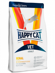 Сухой корм Happy Cat Vet Renal Adult 24/21,5 Для кошек с хронической почечной недостаточностью, гипертензией, нефритом 4 кг