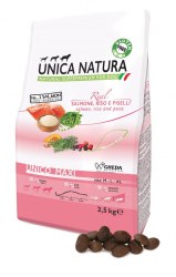 Сухой корм Unica Natura д/соб.кр.пор.сёмга,рис,гор12кг