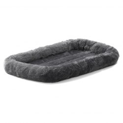 Лежанка MidWest Pet Bed для собаки кошек меховая 61*46см, серая