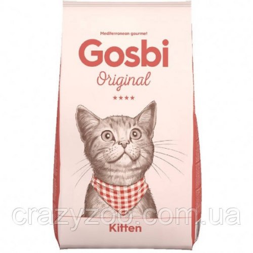 Сухой корм Gosbi ORIGINAL KITTEN для котят с курицей 7 кг