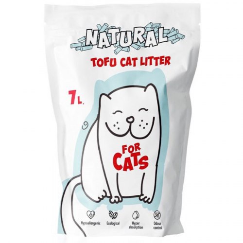 Наполнитель For CATS Tofu Natural соевый комкующийся без запаха 7л