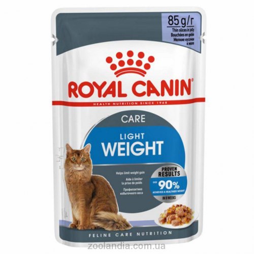 Влажный корм Royal Canin LIGHT WEIGHT CARE in JELLY кусочки в желе 85