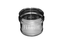 Заглушка внешняя д/трубы (430/0,5 мм) Ф160 (нижняя) FERRUM