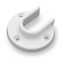 Штангодержатель пласт. белый для дерев. штанги SOLLER 166-166