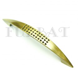 Мебельная ручка FURBAT 2856-128 матовый хром/золото