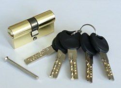 Цилиндровый механизм Lockly Z100P-85(35/50)-СР 5-перфо.кл/кл хром