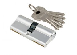 Цилиндровый механизм AL-80 СР хром ключ/ключ S-Locked 121213