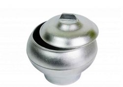 Горшок печной с крышкой, без покрытия 1,5л ООО "Силумин" БП1,5к.