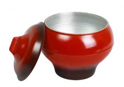 Горшок печной с крышкой с наружным эмалевым покрытием 1,5л. ООО "Силумин" ЭП1,5к