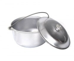 Казан с крышкой и дужкой, без покрытия 10л.