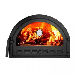 Дверка герметичная окрашенная со стеклом 10х280 Рублит ДТ-С.4 “Смоква”