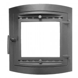 Дверка герметичная радиальная со стеклом окрашенная Рублит ДТ-С.410.2 "Селяночка" 500*500