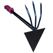 Рыхлитель комбинированный острый 3-х зубый металлическим черенком