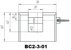Замок навесной Зенит ВС2-3-01 (с 1 секретом)