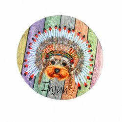 Круглый матрас ДИЗАЙН M 47*47*6 PerseiLine ЛД-121 Йорк-индеец