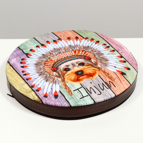 Круглый матрас ДИЗАЙН M 47*47*6 PerseiLine ЛД-121 Йорк-индеец