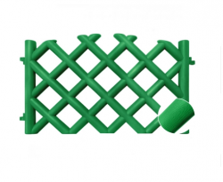Забор декоративный "BAROKKO" №5 Зеленый, 4шт, длина 278см, высота 41см 00053