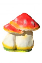 Садовая фигурка из гипса Мухомор двойной (280*250мм) 52