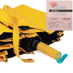 Зонт женский Ame Yoke ok 55-12 жёлтый