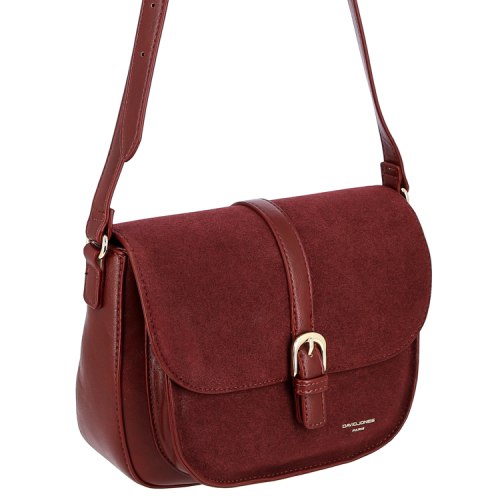 Сумка женская David Jones CM7766 бордовая