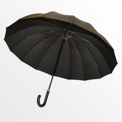 Зонт мужской большой Ame Yoke L 70 чёрный