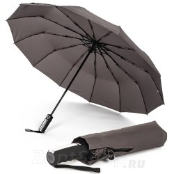 Зонт автоматический Mizu MZ 58-12 серый