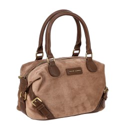 Сумка женская David Jones 7644 чёрная, коричневая
