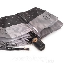 Зонт мужской Три слона 3888 чёрный