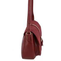 Сумка женская David Jones CM7766 чёрная, бордовая, серая